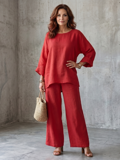 Prué | Set Oversized Tunike s Širokim Hlačama