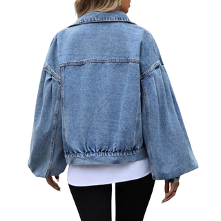 Hazel – Relaxed Cropped Denim Jacket