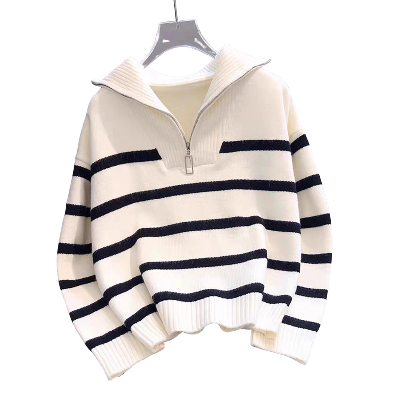 Angela – Casual Long Sleeve Collared Jumper