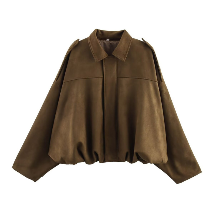 Jill – Sophisticated Cropped Contemporary Aviator Jacket