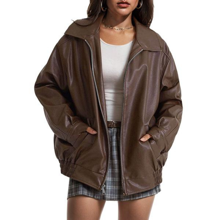 Bronte – Trendy Oversized Faux Suede Jacket