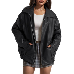 Bronte – Trendy Oversized Faux Suede Jacket