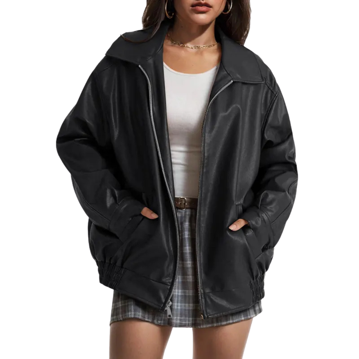 Bronte – Trendy Oversized Faux Suede Jacket