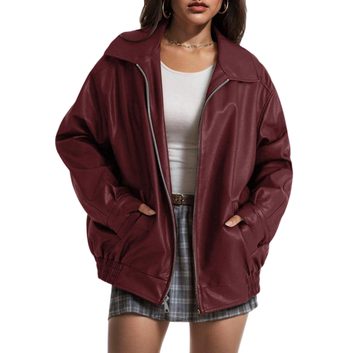 Bronte – Trendy Oversized Faux Suede Jacket