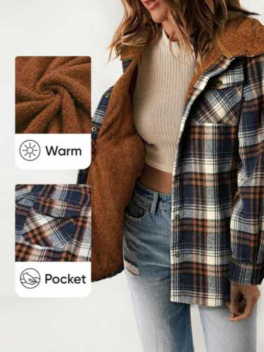 Hannah – Chic Plaid Jacket