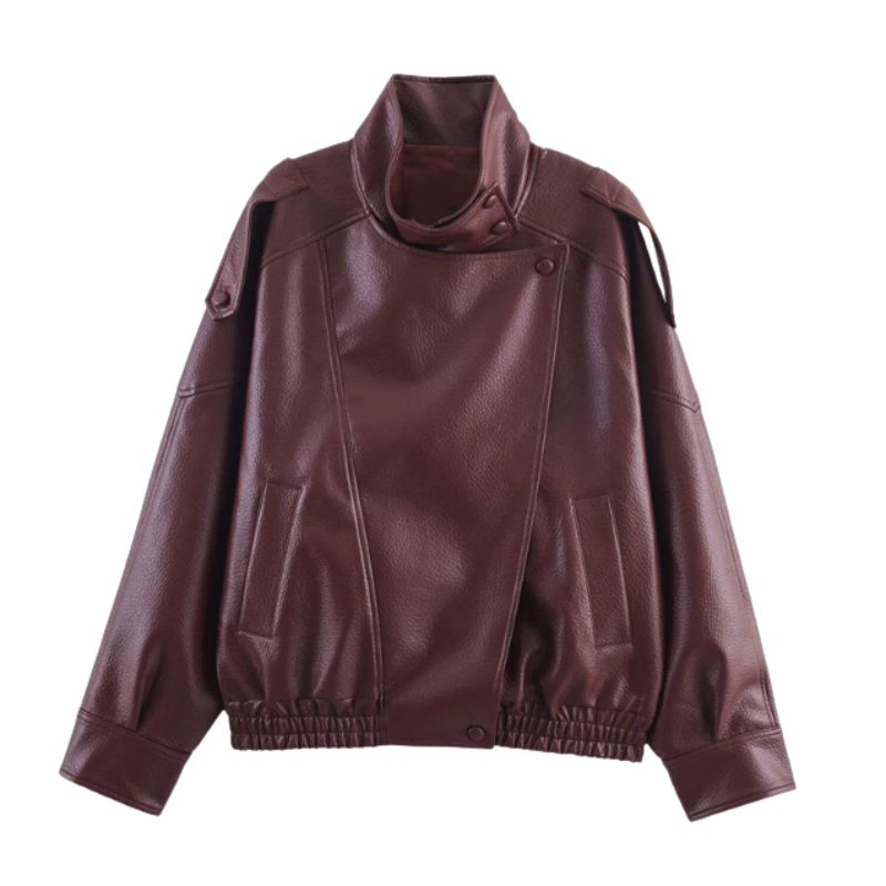 Sally – Timeless Oversized Moto Jacket