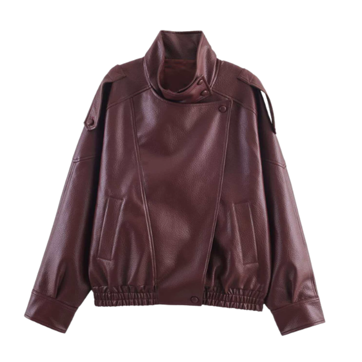 Sally – Timeless Oversized Moto Jacket