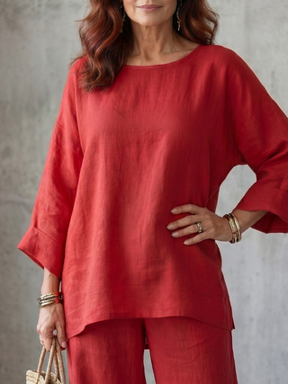 Prué | Set Oversized Tunike s Širokim Hlačama
