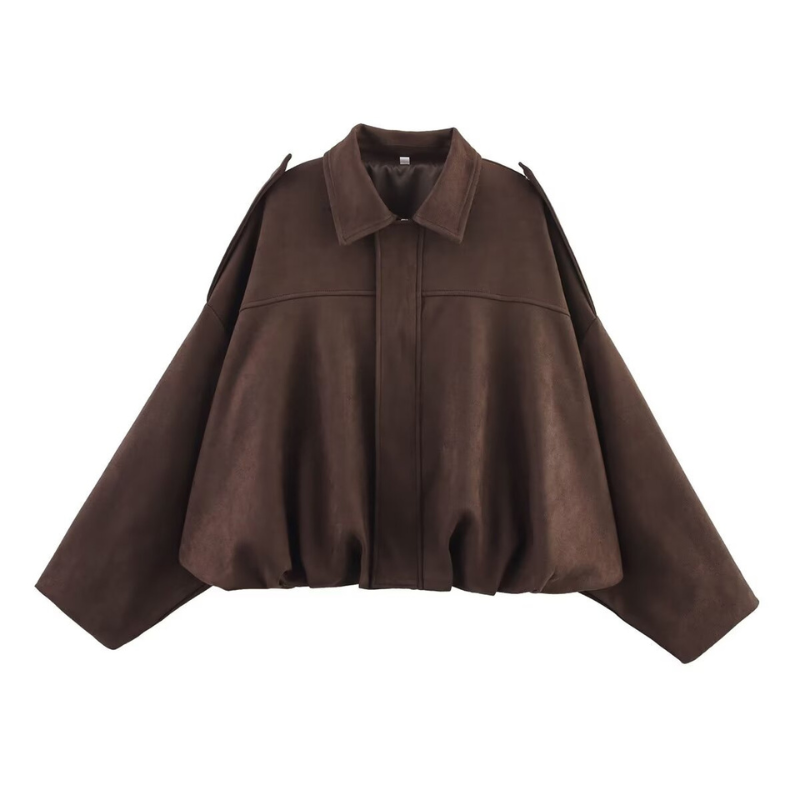Jill – Sophisticated Cropped Contemporary Aviator Jacket