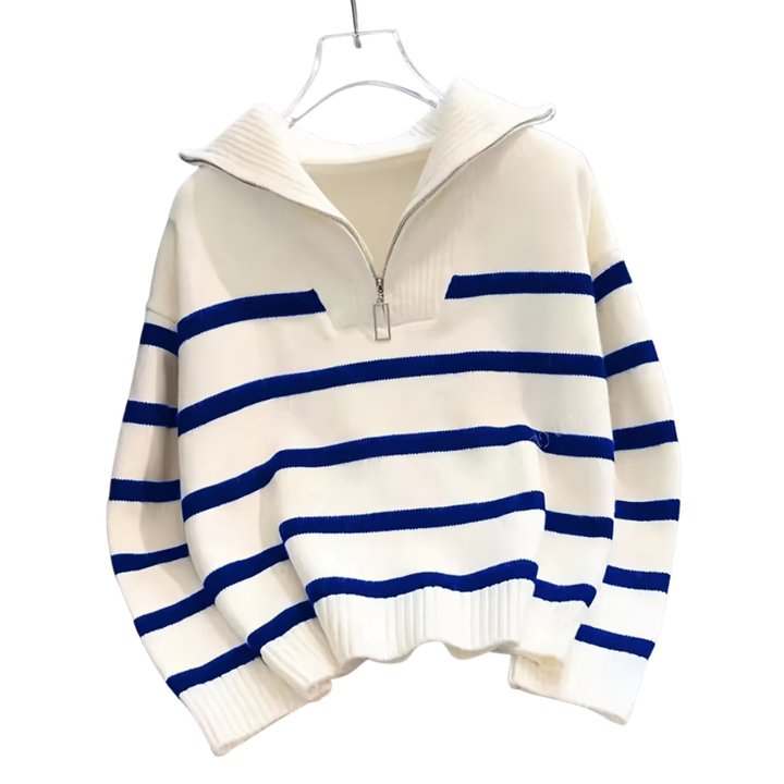 Angela – Casual Long Sleeve Collared Jumper