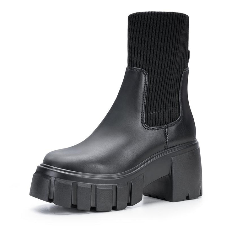 Ava – Chunky Slip-On Chelsea Ankle Boots