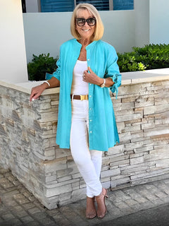 Betty – Classy Long Shirt Jacket