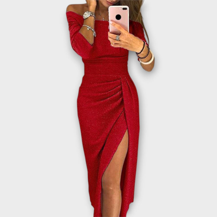 Marika - Elegantní šaty s odhalenými rameny
