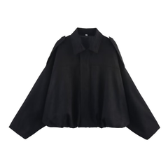 Jill – Sophisticated Cropped Contemporary Aviator Jacket