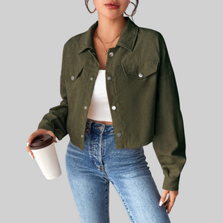 Tallulah – Vintage Collared Button-Up Jacket