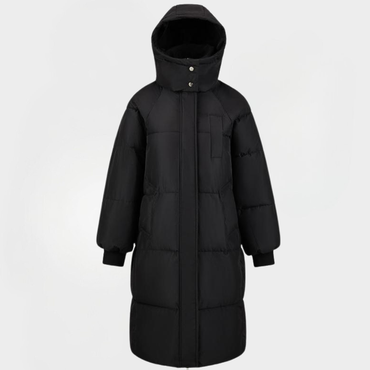 Angela – Classic Hooded Puffer Long Winter Coat