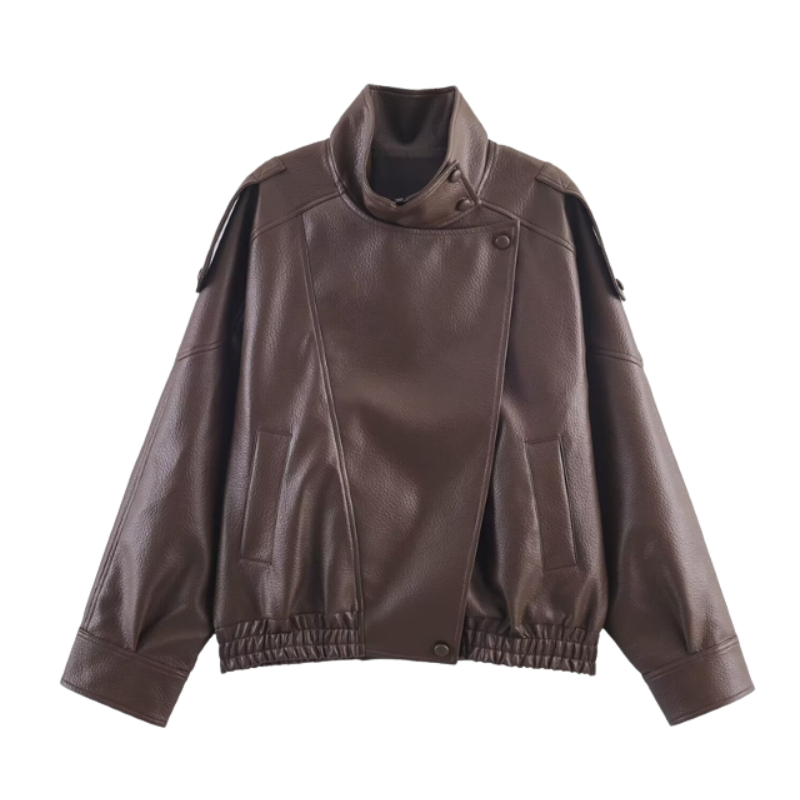 Sally – Timeless Oversized Moto Jacket