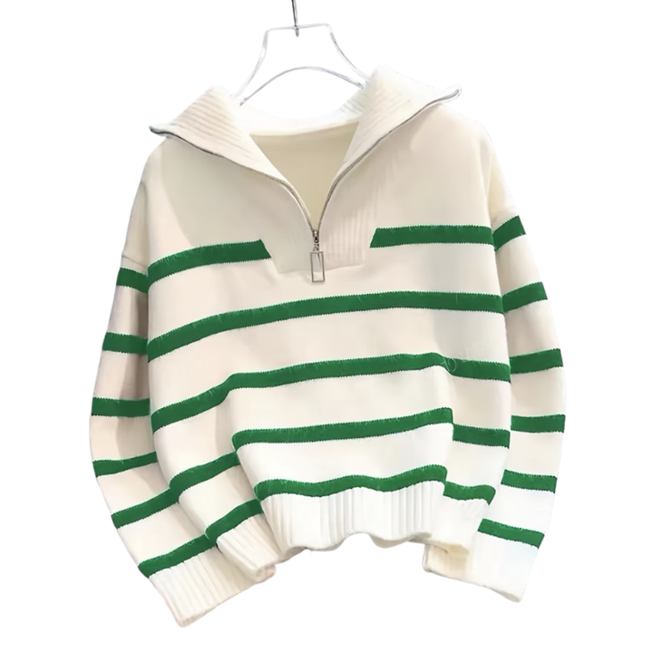 Angela – Casual Long Sleeve Collared Jumper