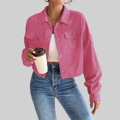 Tallulah – Vintage Collared Button-Up Jacket