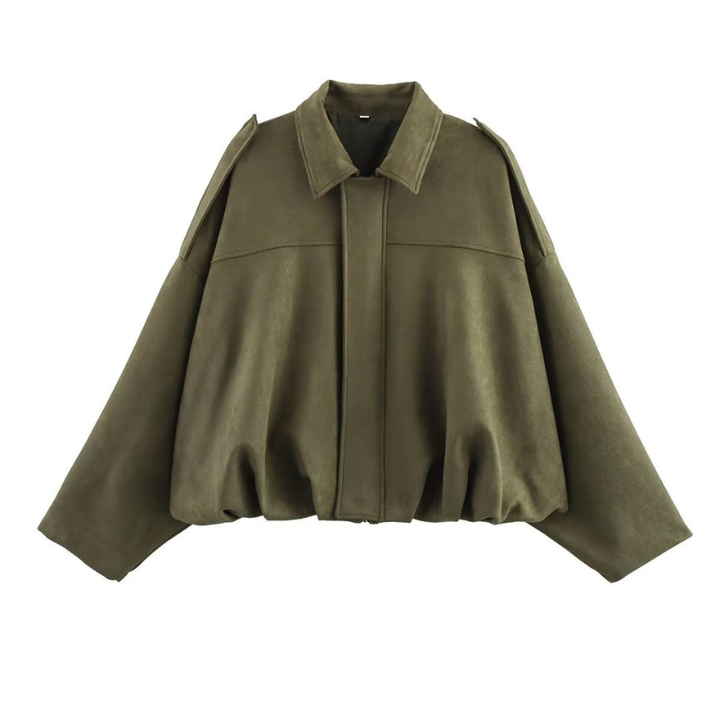Jill – Sophisticated Cropped Contemporary Aviator Jacket