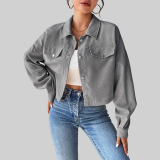 Tallulah – Vintage Collared Button-Up Jacket