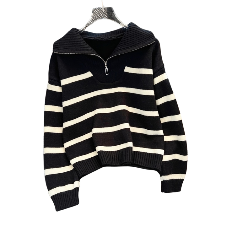 Angela – Casual Long Sleeve Collared Jumper