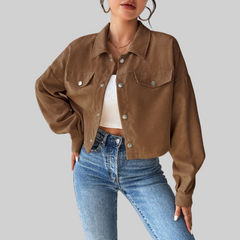 Tallulah – Vintage Collared Button-Up Jacket