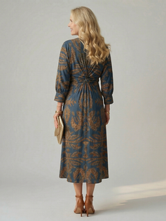 Lune | Prirodna Midi Haljina Wrap