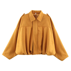 Jill – Sophisticated Cropped Contemporary Aviator Jacket