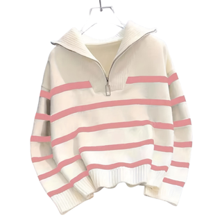 Angela – Casual Long Sleeve Collared Jumper
