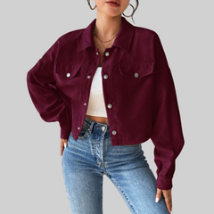 Tallulah – Vintage Collared Button-Up Jacket