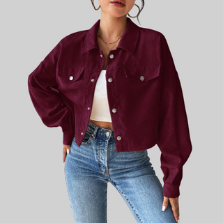 Tallulah – Vintage Collared Button-Up Jacket