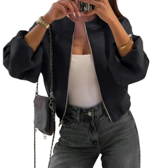 Emma – Casual American Varsity Zipper Jacket