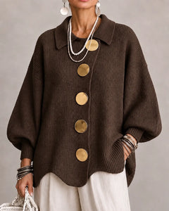 Elara | Oversized Button Knit Cardigan