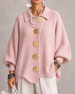 Elara | Oversized Button Knit Cardigan