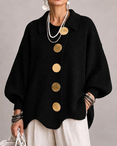 Elara | Oversized Button Knit Cardigan
