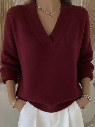 Violeta | Weit geschnittenes Pulli mit V-Ausschnitt