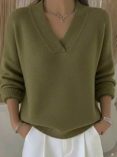 Violeta | Weit geschnittenes Pulli mit V-Ausschnitt