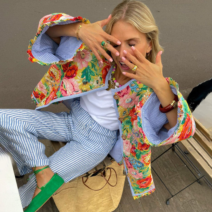 Mavis – Trendy Printed Jacket