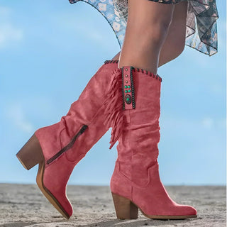 Mavis – Classic Western Fringe Boots
