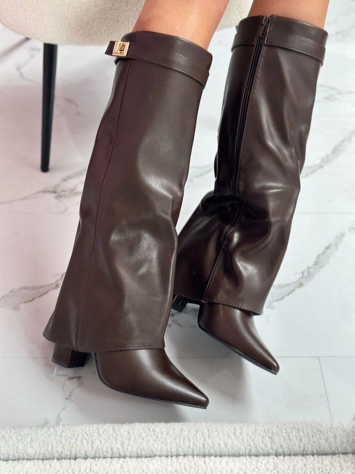 Vivienne – Brown Leather Boots