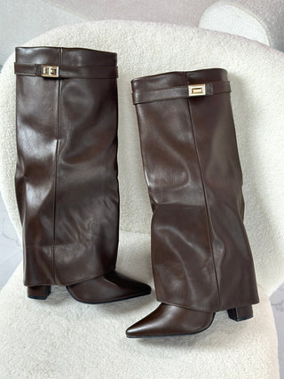 Vivienne – Brown Leather Boots