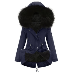 Marina – Warm Velvet-Trimmed Parka