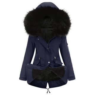 Marina – Warm Velvet-Trimmed Parka