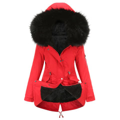 Marina – Warm Velvet-Trimmed Parka