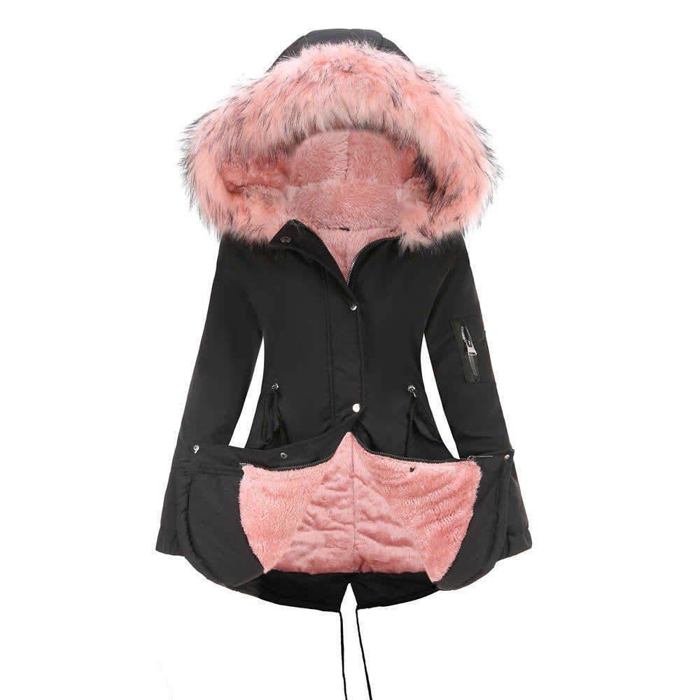 Marina – Warm Velvet-Trimmed Parka
