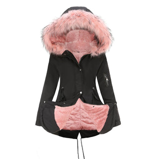 Marina – Warm Velvet-Trimmed Parka
