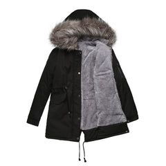 Marina – Warm Velvet-Trimmed Parka