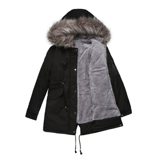 Marina – Warm Velvet-Trimmed Parka
