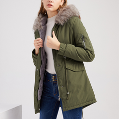 Marina – Warm Velvet-Trimmed Parka
